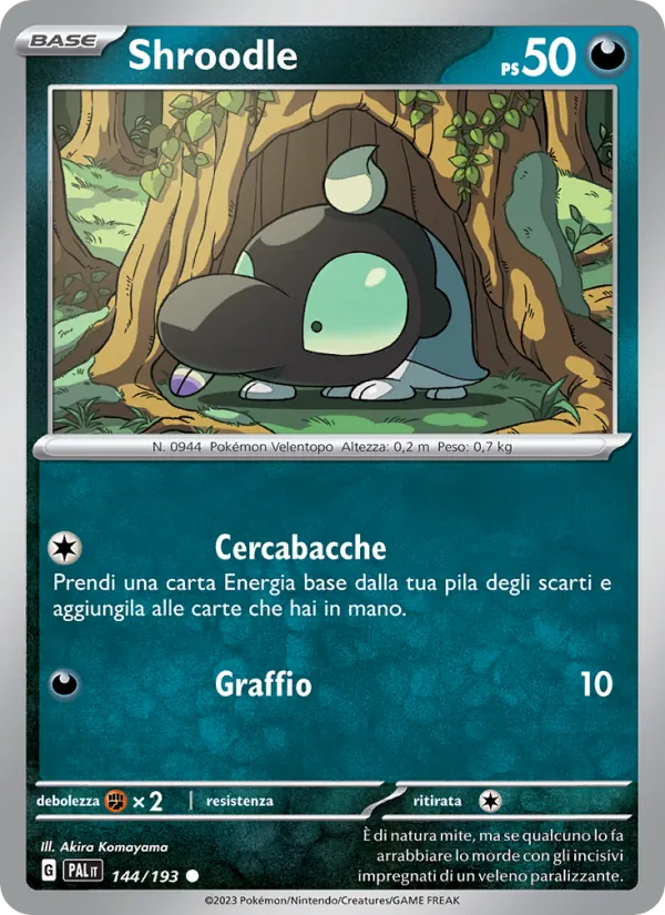 Shroodle Evoluzioni a Paldea 144/193
