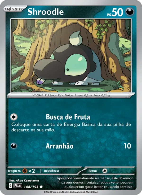 Shroodle Evoluções em Paldea 144/193
