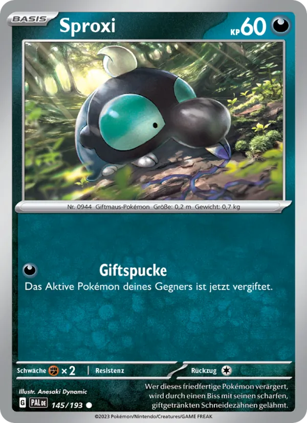 Sproxi Entwicklungen in Paldea 145/193