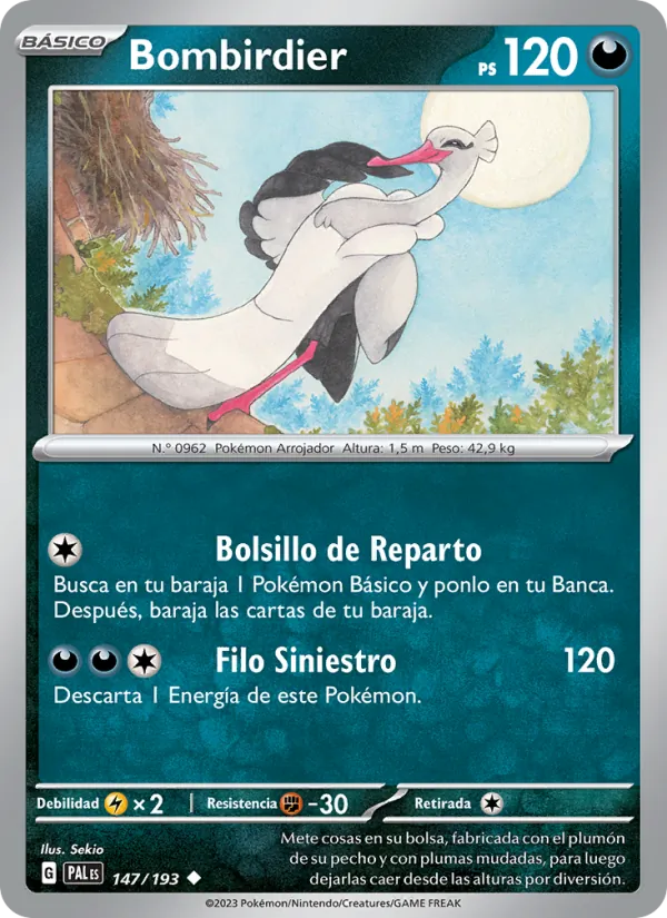 Bombirdier Evoluciones en Paldea 147/193