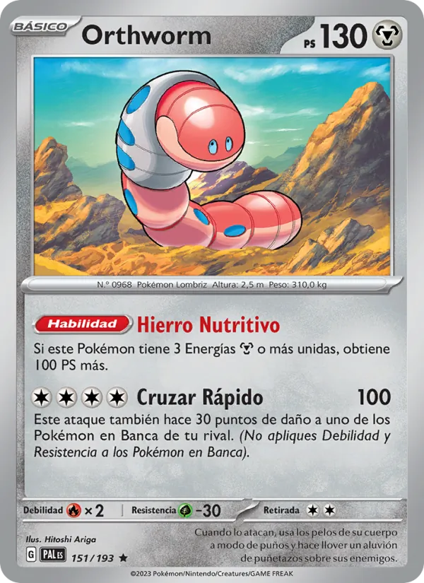 Orthworm Evoluciones en Paldea 151/193