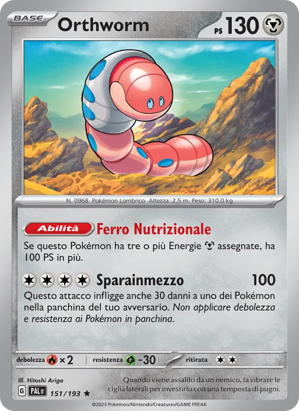 Orthworm Evoluzioni a Paldea 151/193