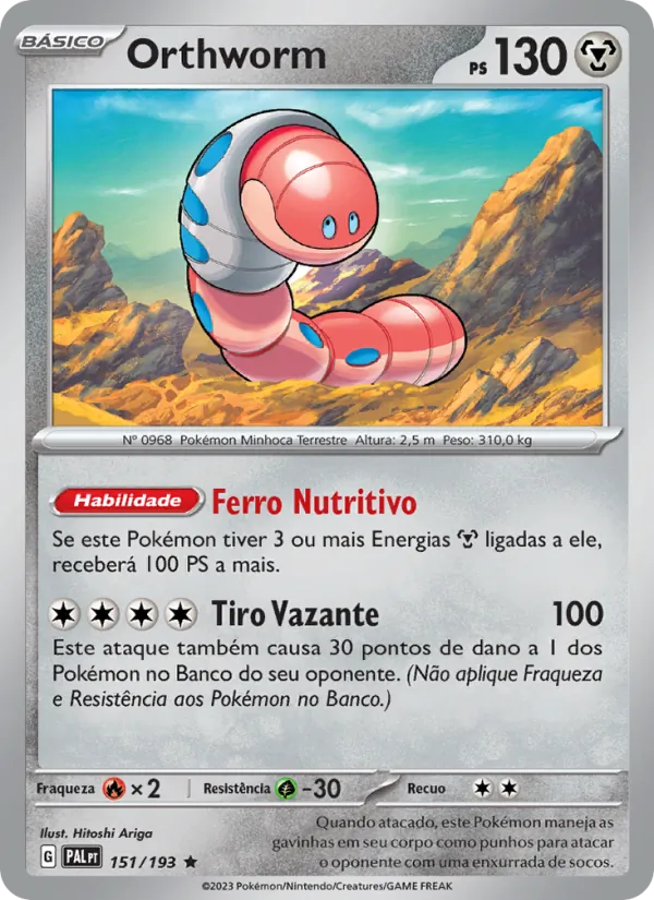 Orthworm Evoluções em Paldea 151/193