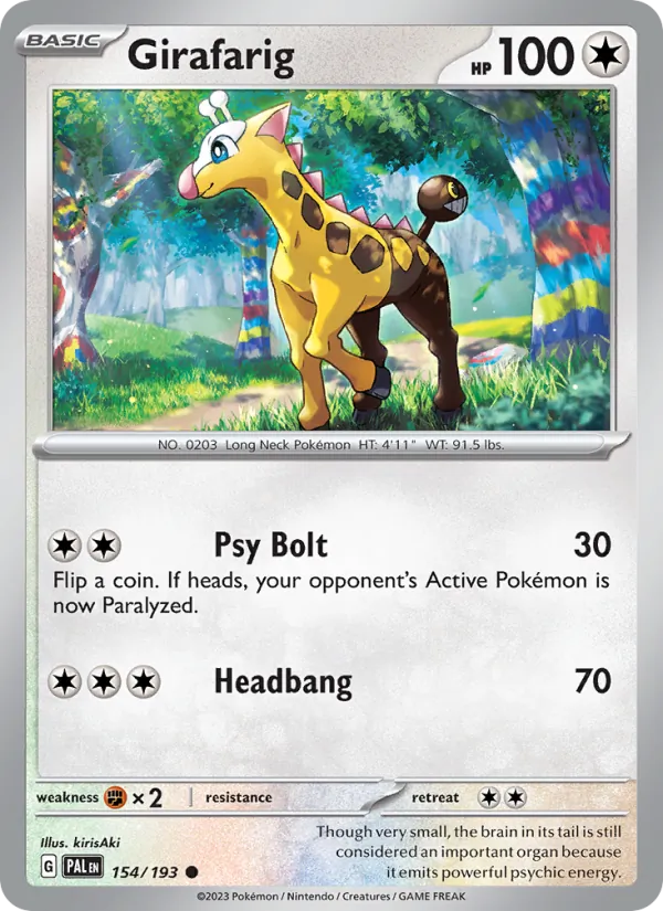 Girafarig Paldea Evolved 154/193