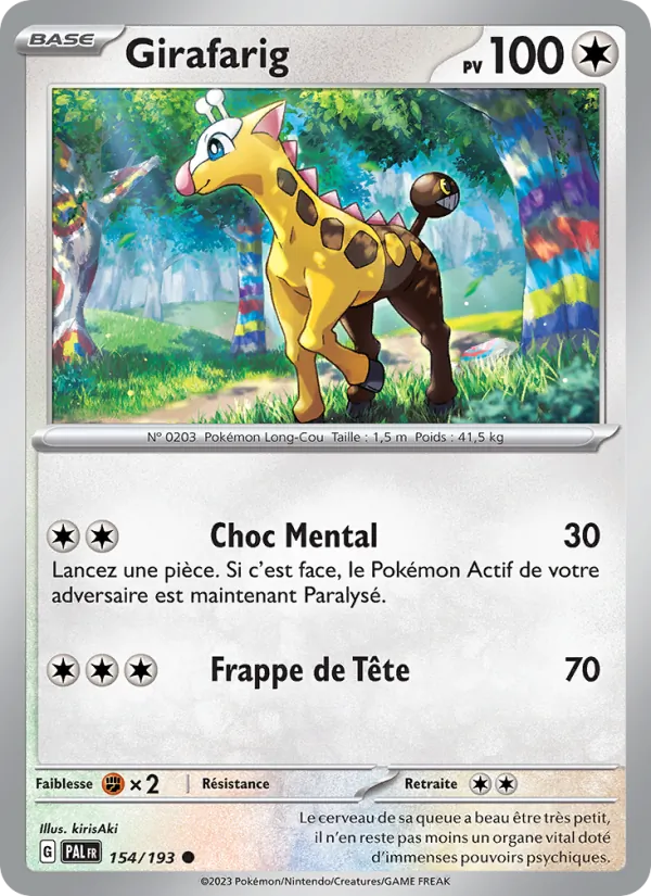 Girafarig Évolutions à Paldea 154/193