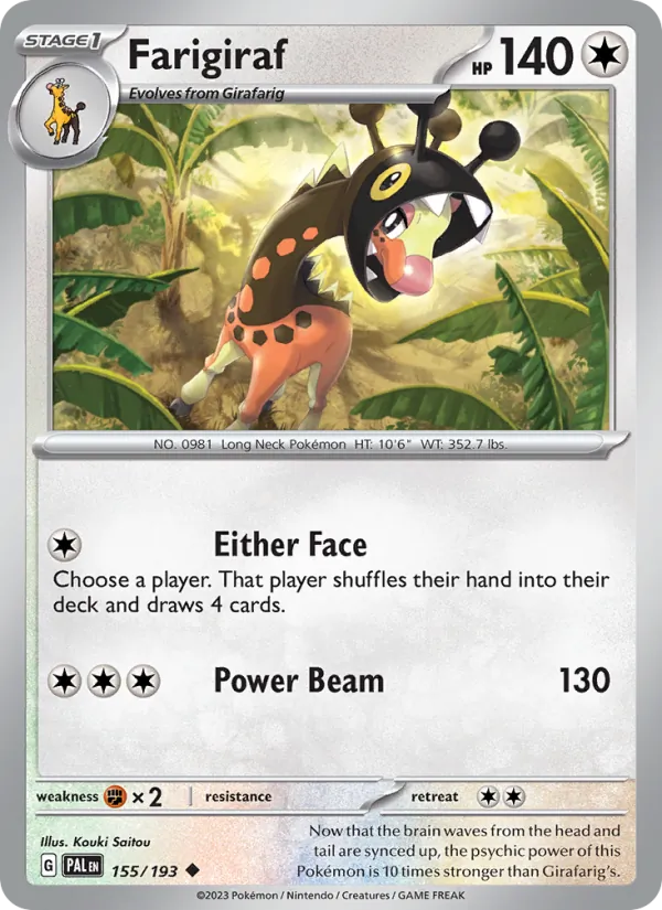 Farigiraf Paldea Evolved 155/193