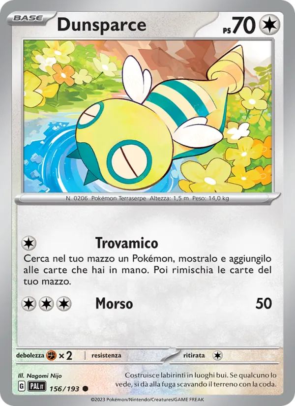 Dunsparce Evoluzioni a Paldea 156/193