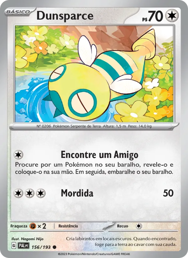 Dunsparce Evoluções em Paldea 156/193