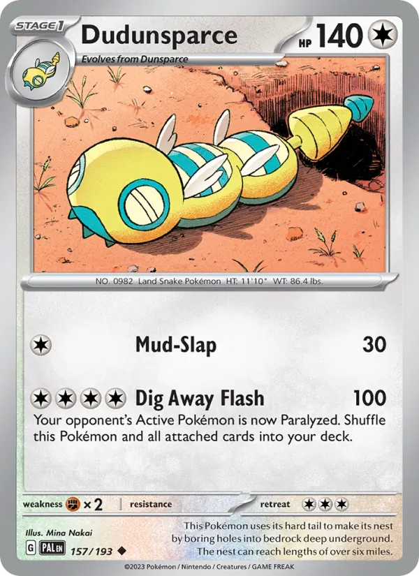 Dudunsparce Paldea Evolved 157/193