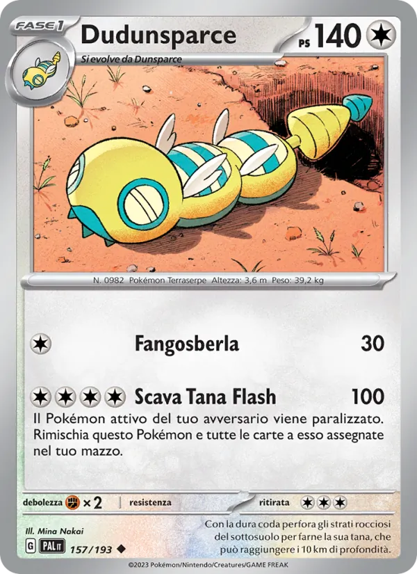 Dudunsparce Evoluzioni a Paldea 157/193