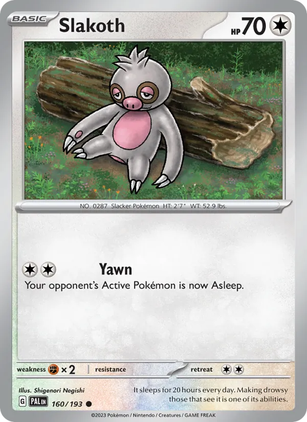 Slakoth Paldea Evolved 160/193