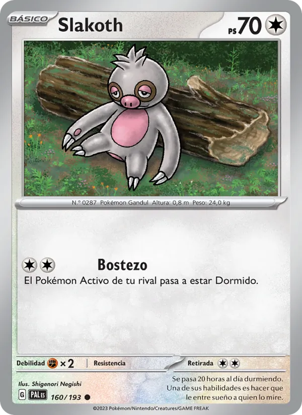 Slakoth Evoluciones en Paldea 160/193