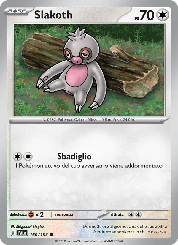 Slakoth Evoluzioni a Paldea 160/193