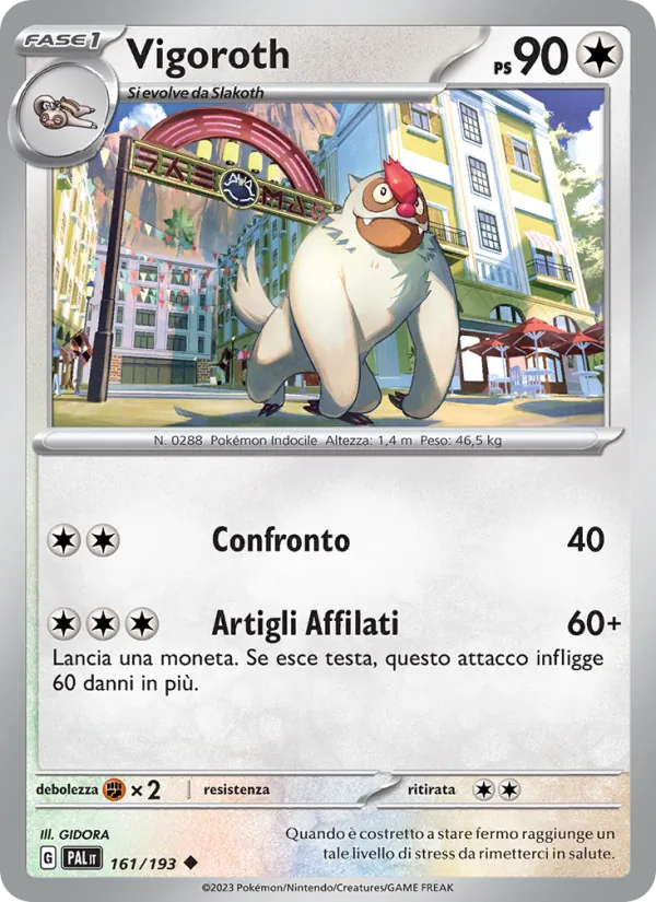 Vigoroth Evoluzioni a Paldea 161/193