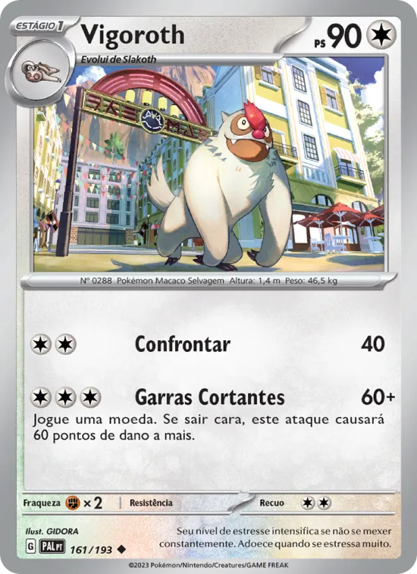 Vigoroth Evoluções em Paldea 161/193