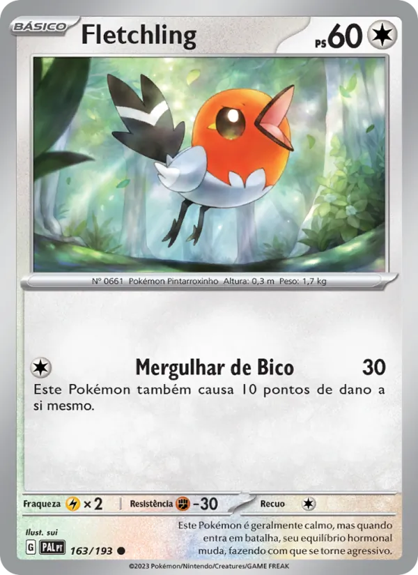 Fletchling Evoluções em Paldea 163/193