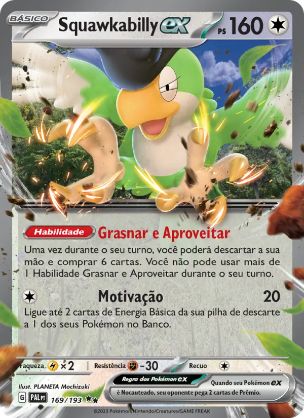 Squawkabilly ex Evoluções em Paldea 169/193