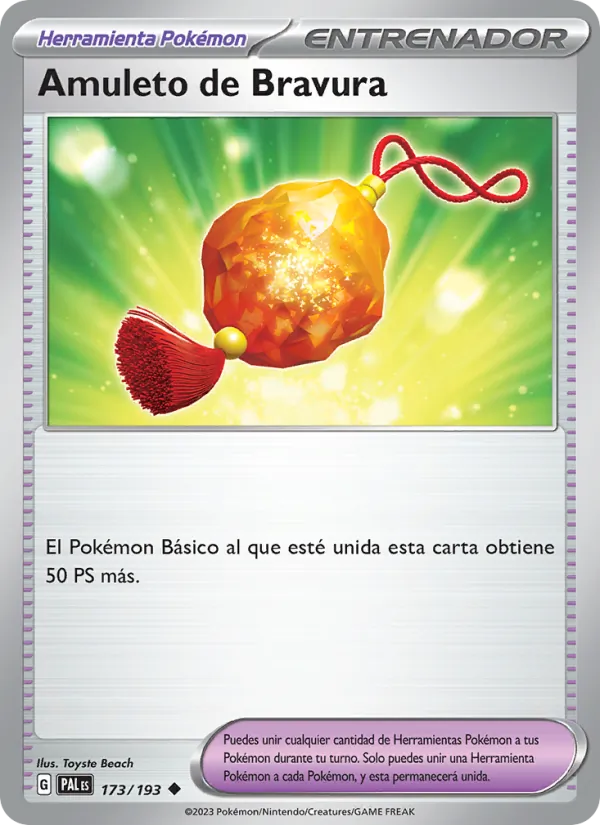 Amuleto de Bravura Evoluciones en Paldea 173/193
