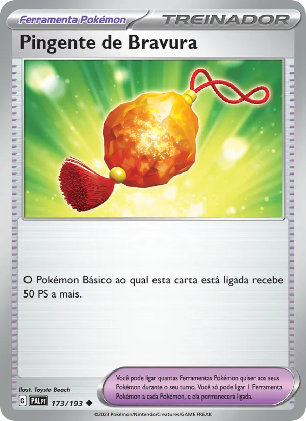 Pingente de Bravura Evoluções em Paldea 173/193