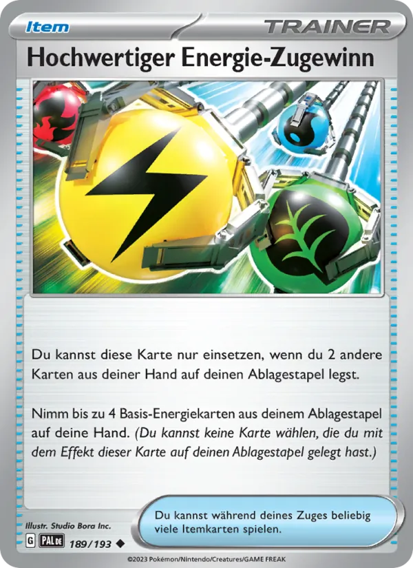 Hochwertiger Energie-Zugewinn Entwicklungen in Paldea 189/193