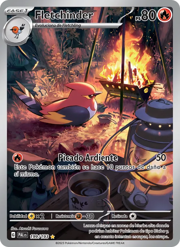 Fletchinder Evoluciones en Paldea 199/193