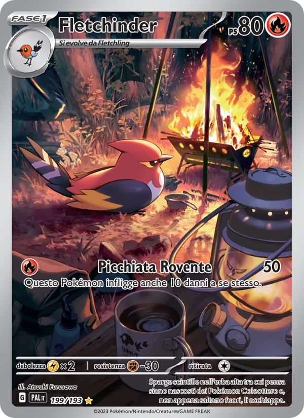 Fletchinder Evoluzioni a Paldea 199/193