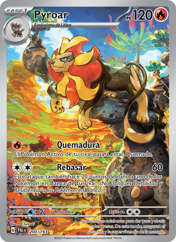 Pyroar Evoluciones en Paldea 200/193