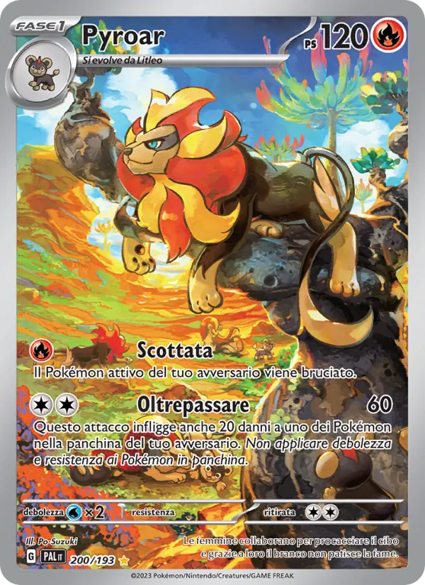 Pyroar Evoluzioni a Paldea 200/193