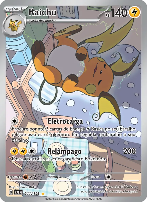 Raichu Evoluções em Paldea 211/193