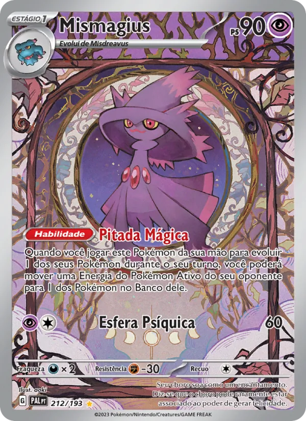 Mismagius Evoluções em Paldea 212/193