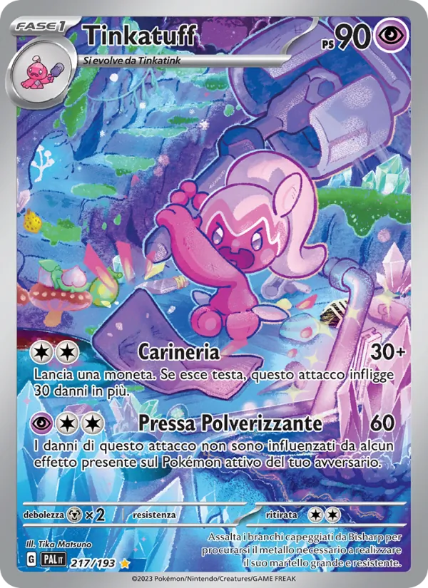 Tinkatuff Evoluzioni a Paldea 217/193