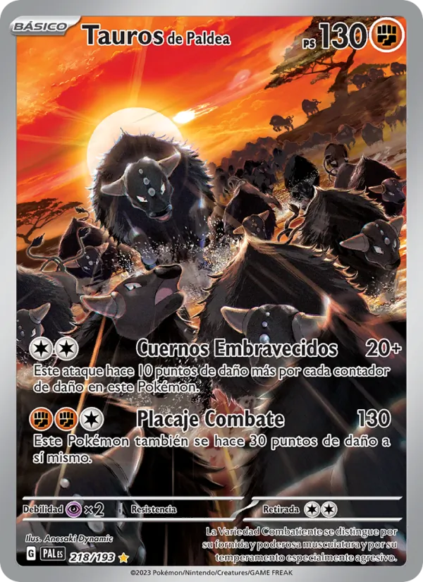 Tauros de Paldea Evoluciones en Paldea 218/193
