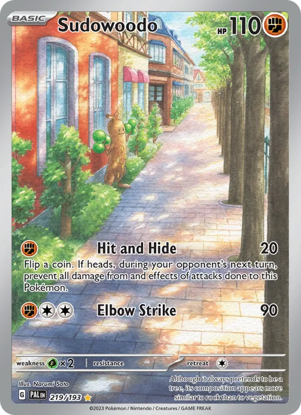 Sudowoodo Paldea Evolved 219/193