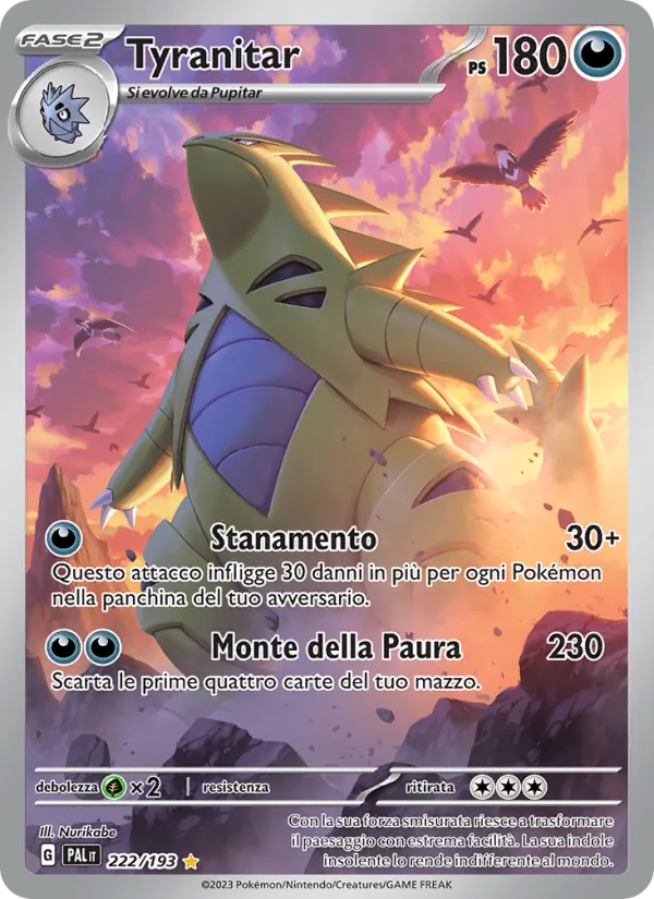 Tyranitar Evoluzioni a Paldea 222/193