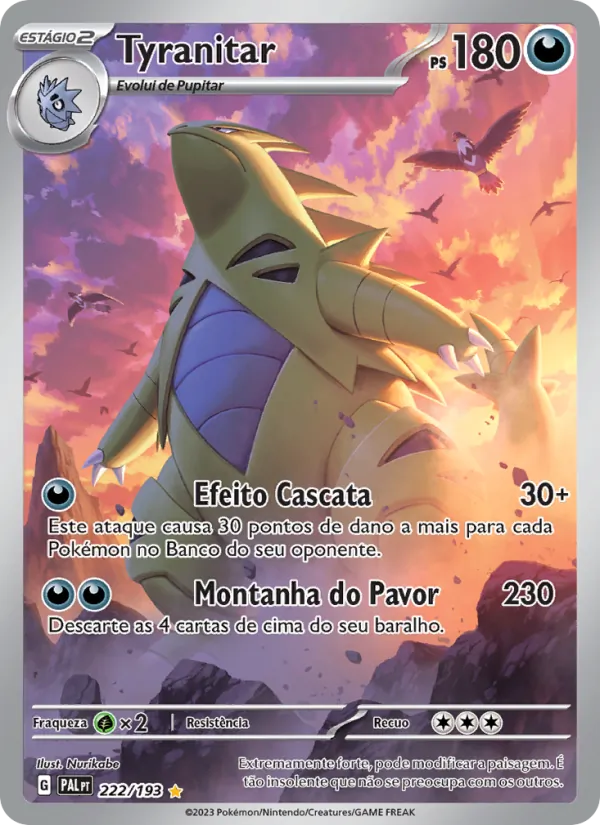Tyranitar Evoluções em Paldea 222/193