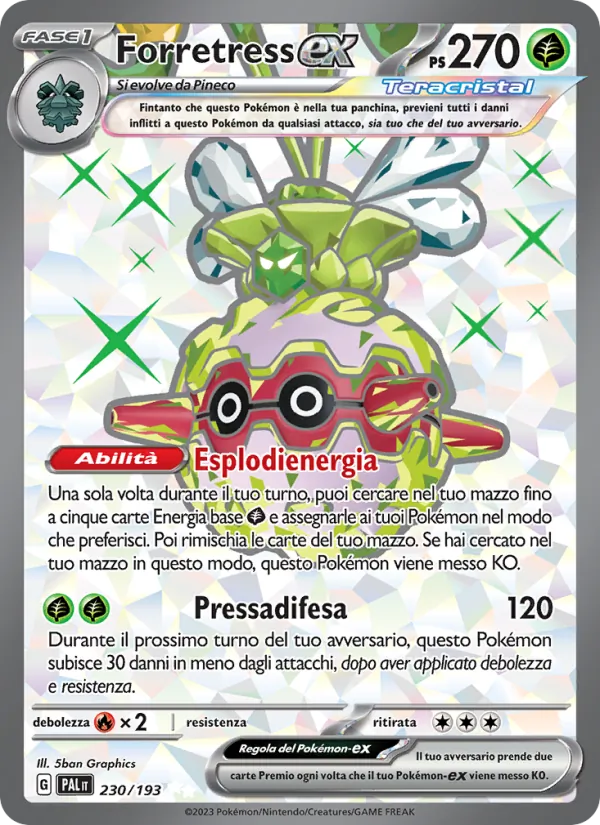 Forretress-ex Evoluzioni a Paldea 230/193