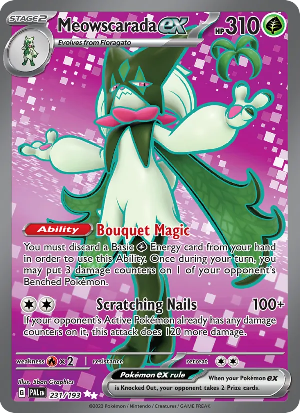 Meowscarada ex Paldea Evolved 231/193