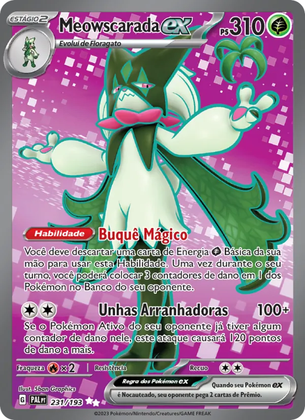Meowscarada ex Evoluções em Paldea 231/193
