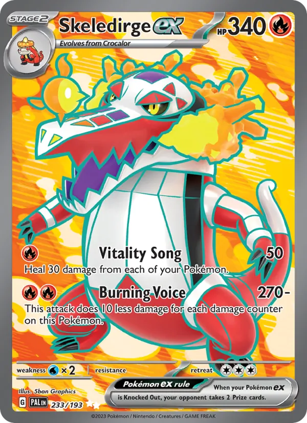 Skeledirge ex Paldea Evolved 233/193