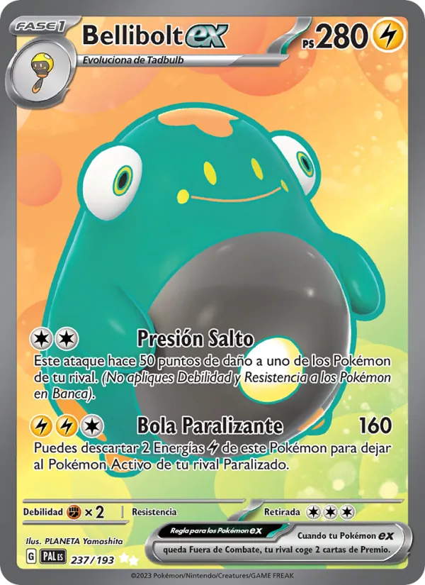 Bellibolt ex Evoluciones en Paldea 237/193