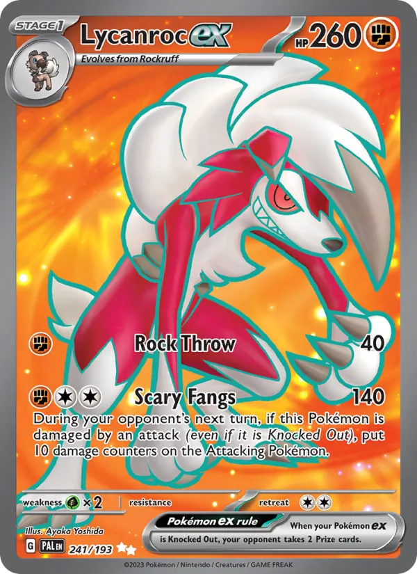 Lycanroc ex Paldea Evolved 241/193
