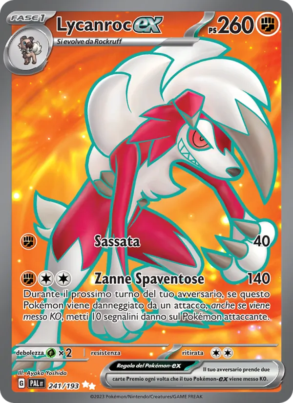 Lycanroc-ex Evoluzioni a Paldea 241/193