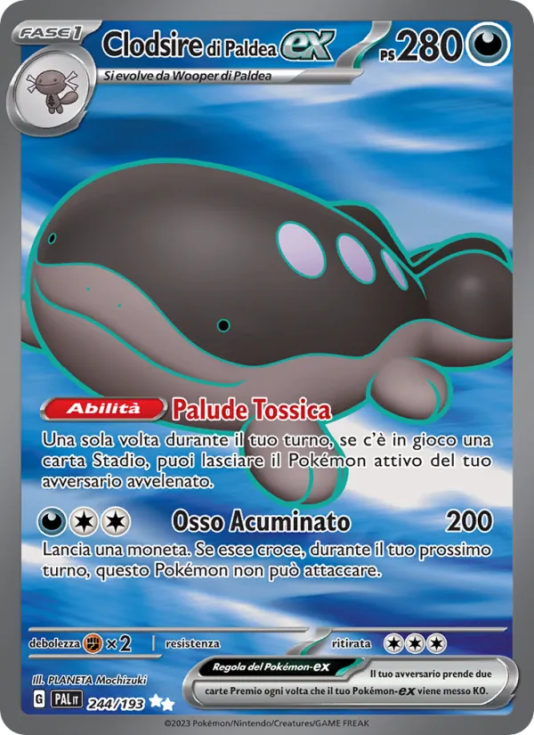 Clodsire di Paldea-ex Evoluzioni a Paldea 244/193