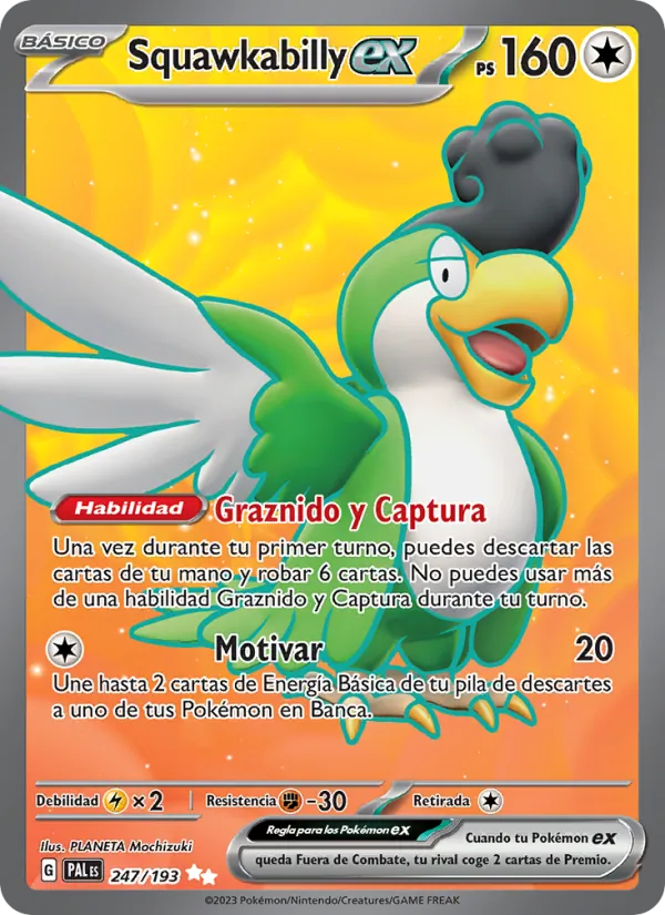Squawkabilly ex Evoluciones en Paldea 247/193
