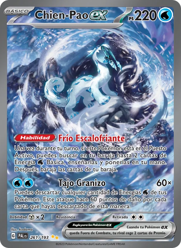 Chien-Pao ex Evoluciones en Paldea 261/193