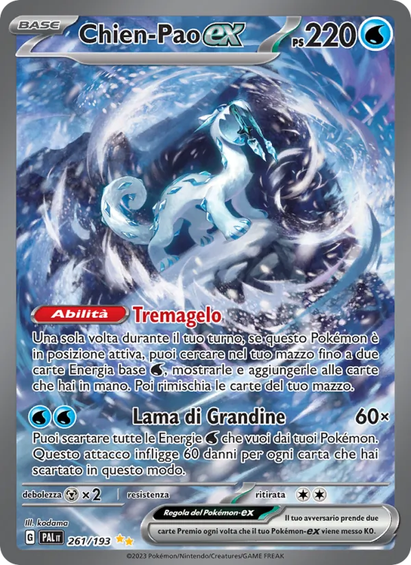 Chien-Pao-ex Evoluzioni a Paldea 261/193