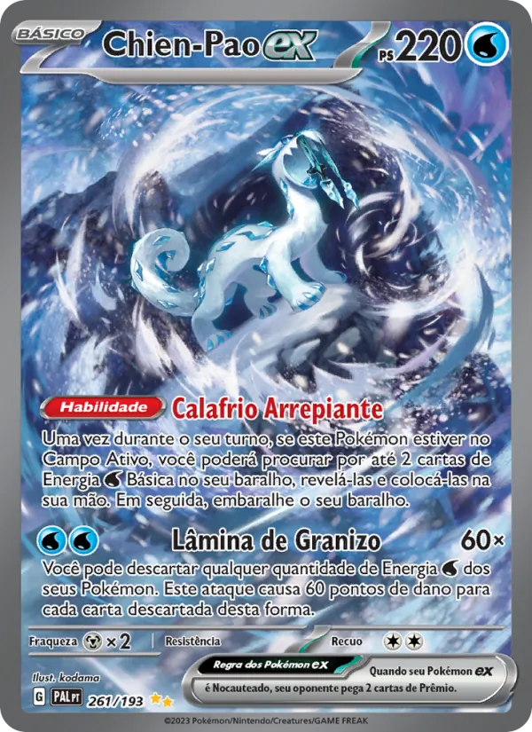 Chien-Pao ex Evoluções em Paldea 261/193