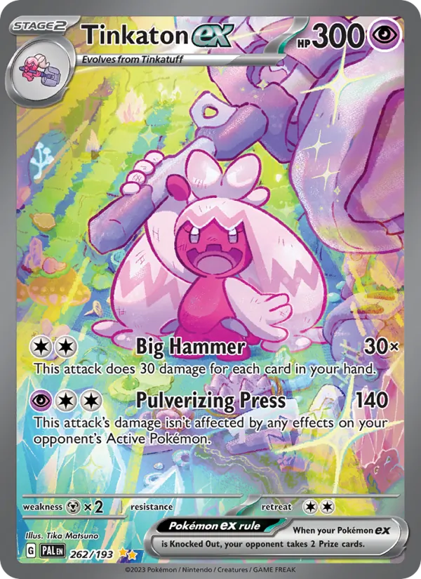 Tinkaton ex Paldea Evolved 262/193