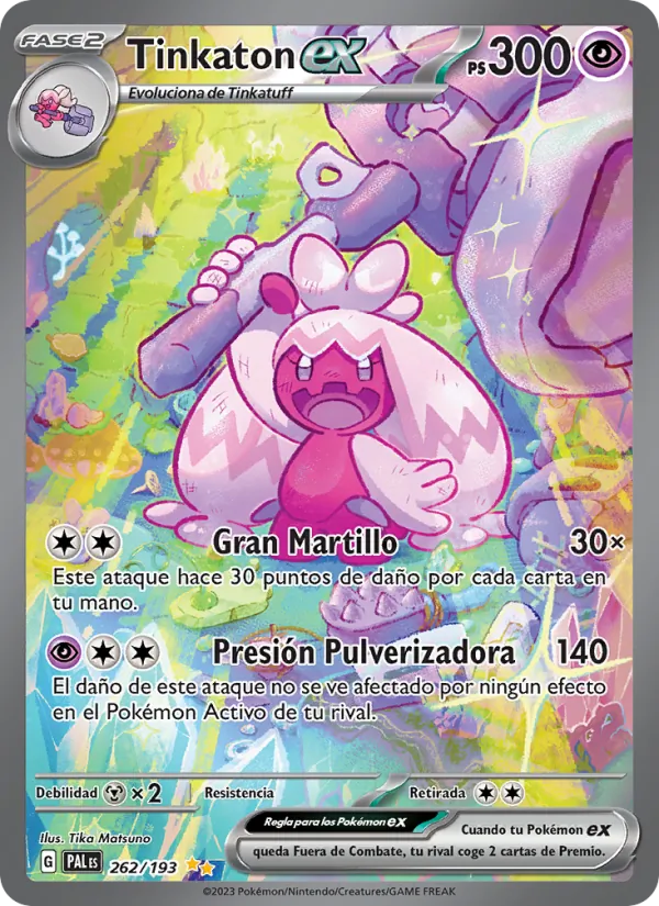 Tinkaton ex Evoluciones en Paldea 262/193