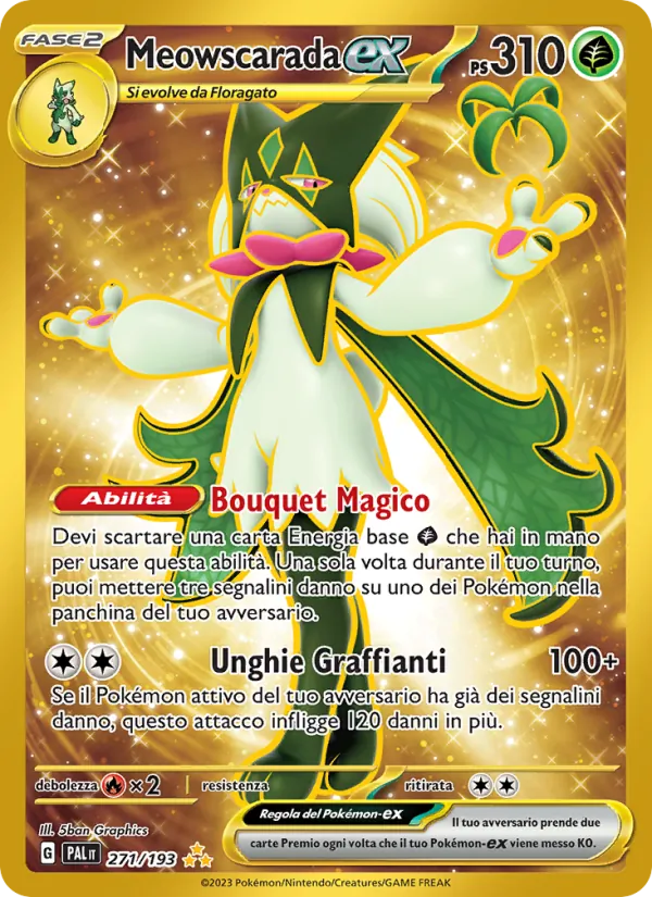 Meowscarada-ex Evoluzioni a Paldea 271/193